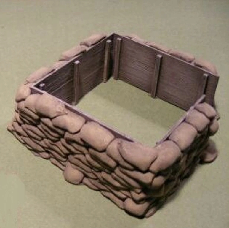 Worki z piaskiem na makietę.