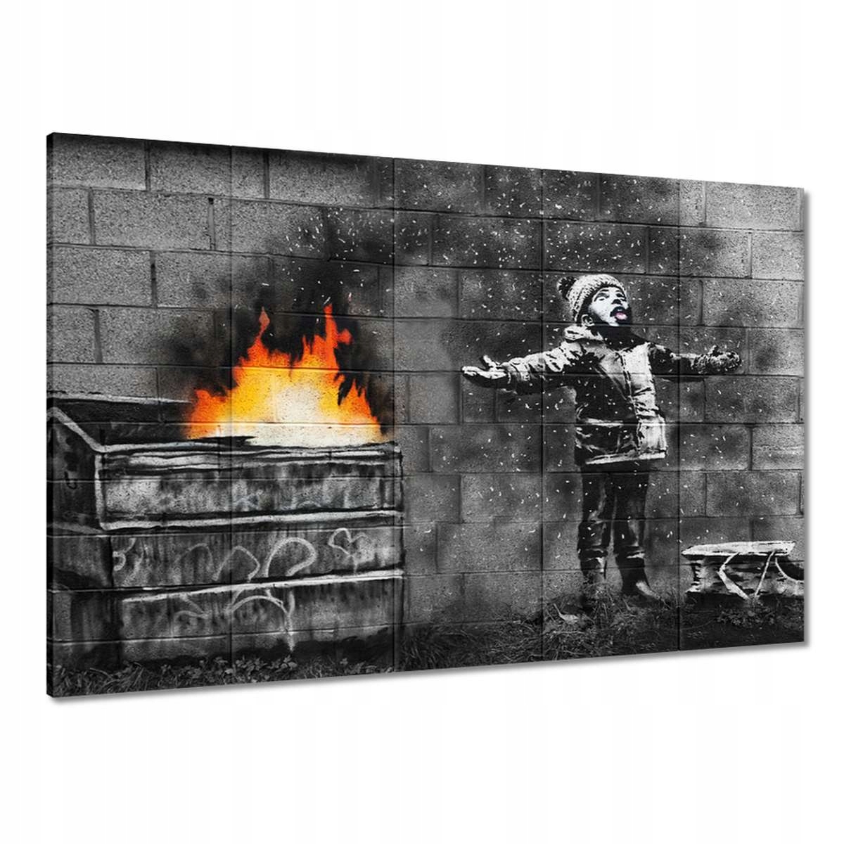 Obrazy 225x160 Banksy Śnieg Smog