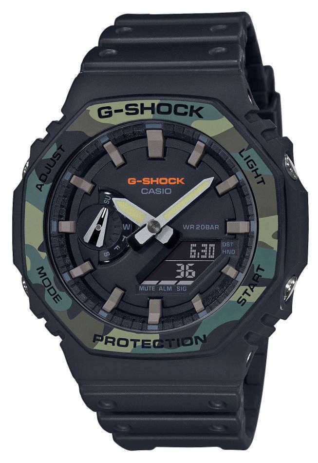 Černé sportovní pánské hodinky Casio G-shock GA-2100SU Záruka 3+3 roky Zibi+ Gravírování