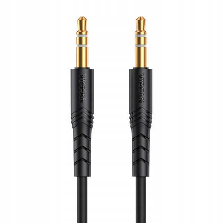 

Vipfan Kabel Mini Jack 3,5mm Aux L04 1m Pozłacany