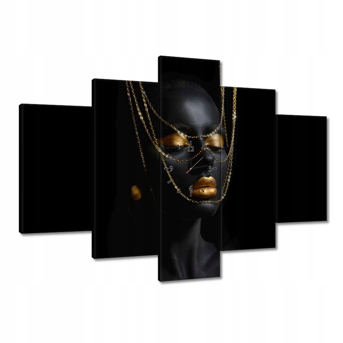 Hodiny 150x105 Hlava ozdobená zlatom