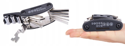 KLUCZE ROWEROWE ZESTAW 16w1 DO ROWERU INBUS ROWER EAN (GTIN) 5903815108969