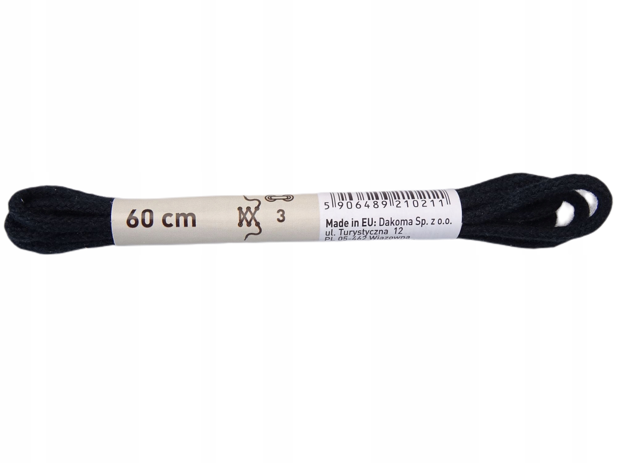 

Sznurowadła sznurówki 100 % Bawełny 60 cm Czarne