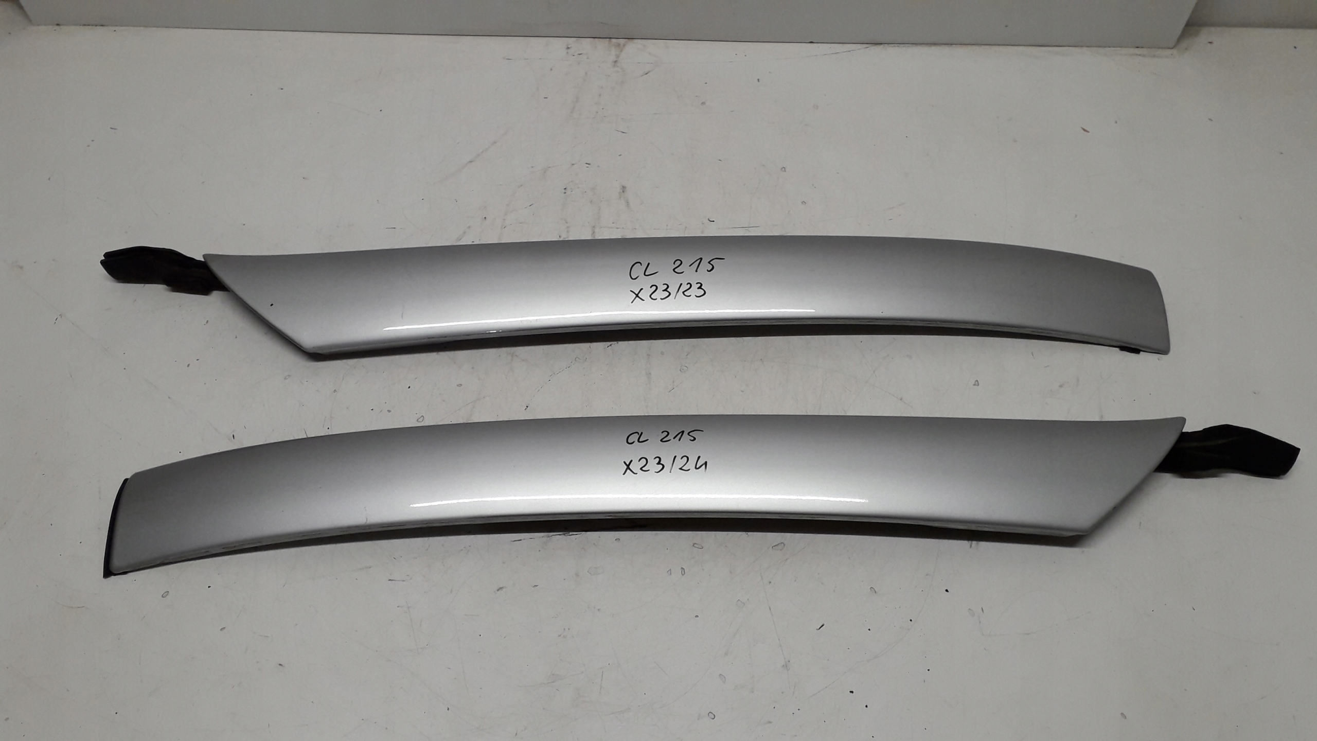 MERCEDES CL W215 98-06 LEWA LISTWA SŁUPKA PRZEDNIEGO + USZCZELKA - ŁADNA