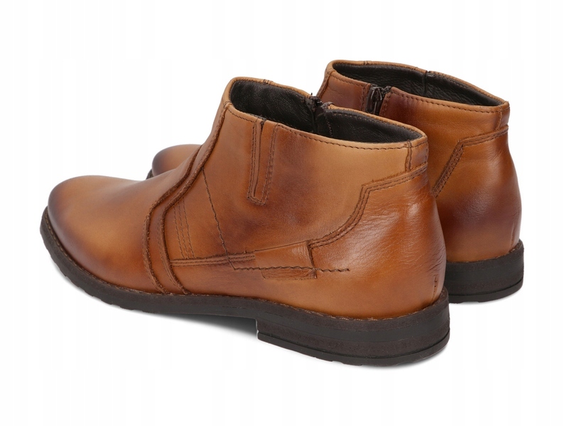 KOZAKI BUTY ZIMOWE MĘSKIE SUWAK 903 JASNY BRĄZ 45 Rozmiar 45