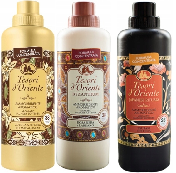 Levně Tesori d'Oriente Sada 3 italských oplachovacích přípravků 760 ml Vbj