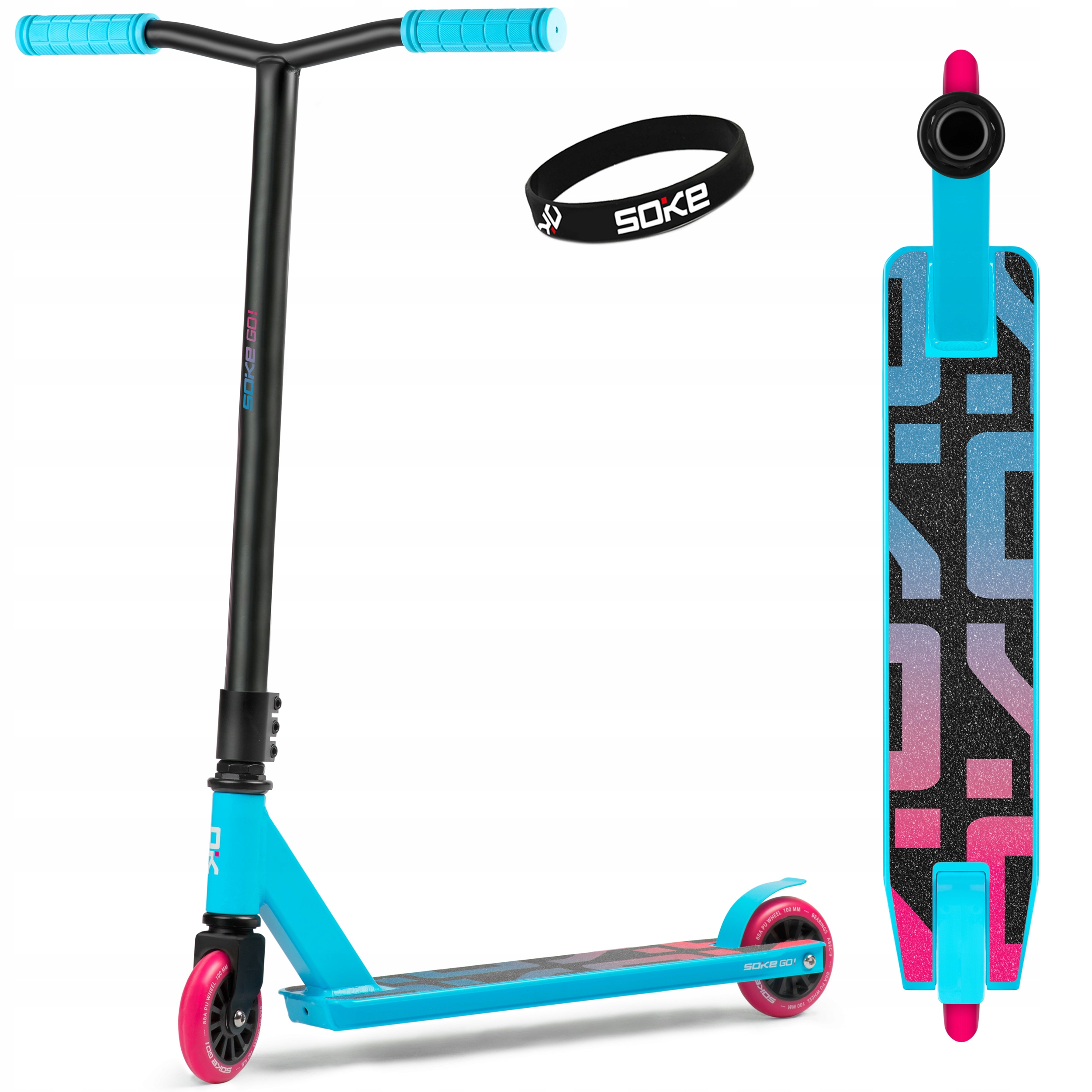 

Hulajnoga wyczynowa Soke Go! ABEC-9 100mm Stunt