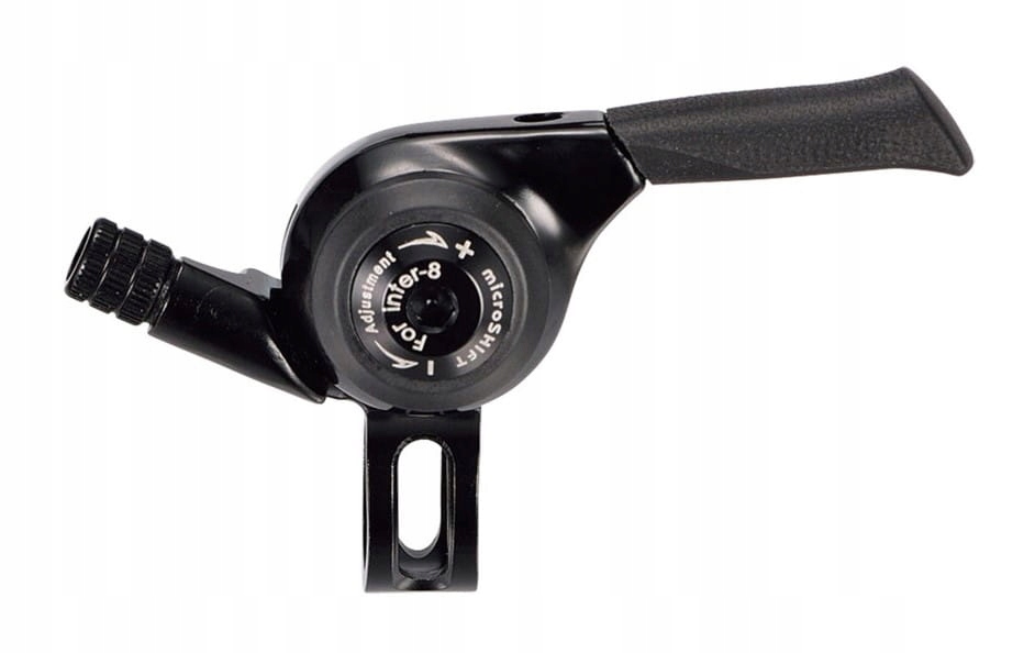 Manetka Microshift, Prawa, 8.rzędowa, Kompatybilne z Shimano, Thumb Shifter