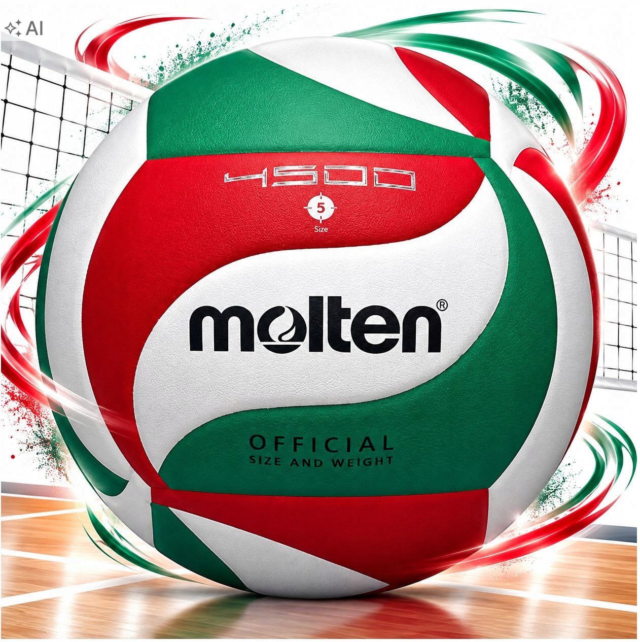 Molten V5M4500 vel.5 Halový tréninkový měkký volejbalový míč Fivb