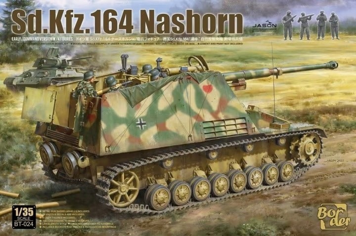 Border Model BT-024 SD.Kfz. 164 Nashorn Early/Command verze 4 čísly