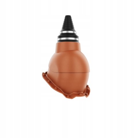 Anténní průchodka pro trapézové plechy T14 Ral 8004 cihlová