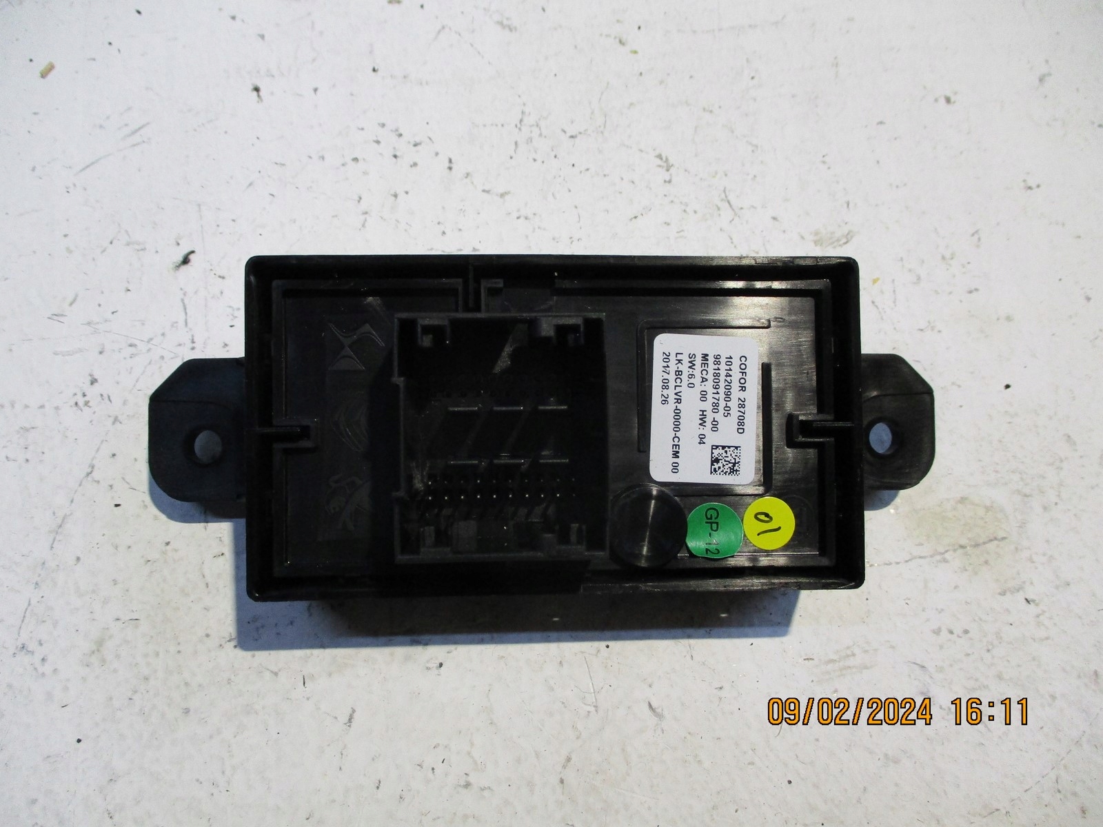 module control unit door CITROEN DS7 9818091780