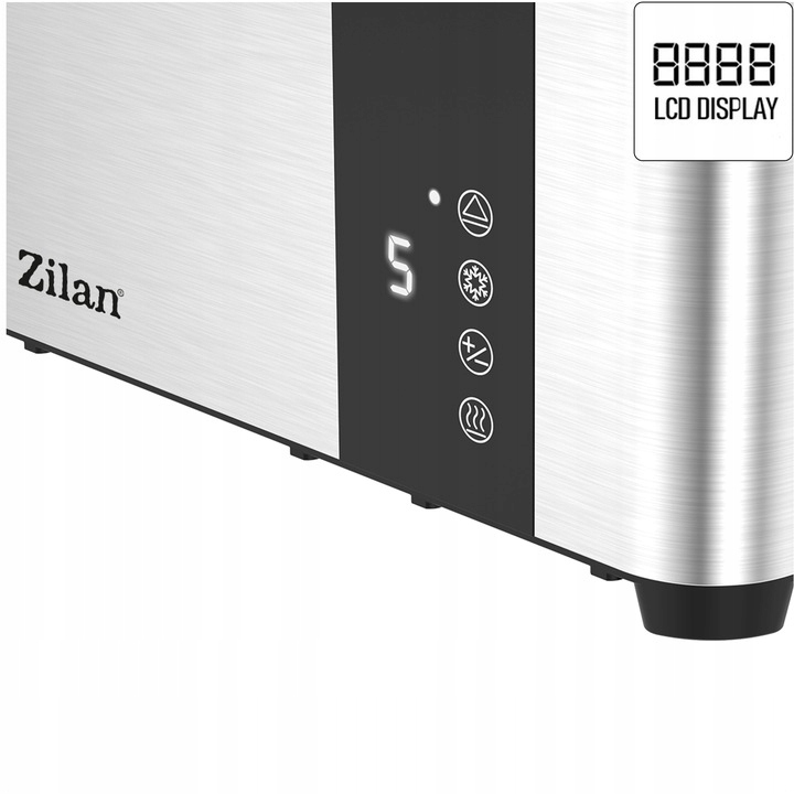 TOSTER OPIEKACZ 4 TOSTY DIGITAL LCD INOX 1400 W Marka Zilan