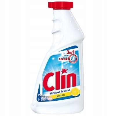 

Płyn Clin do mycia szyb Lemon 500ml Zapas