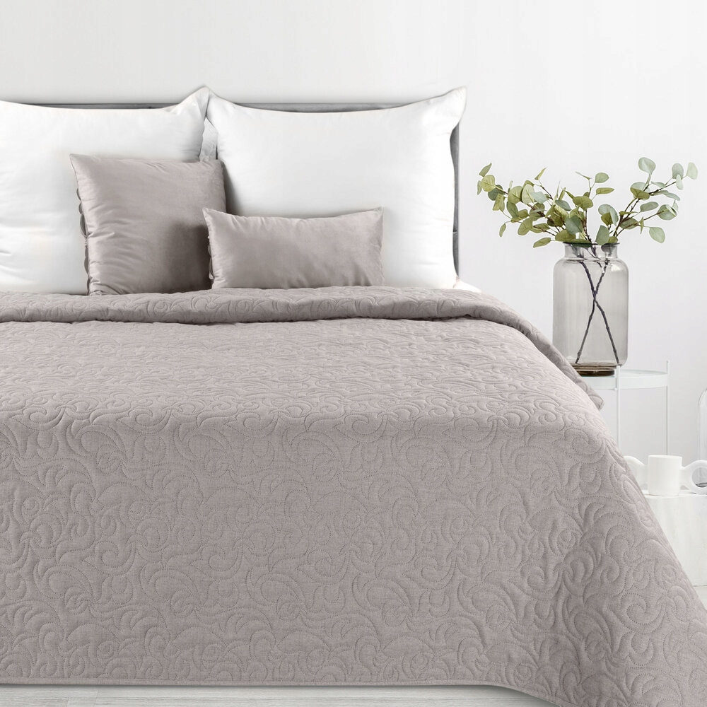 Dekorativní přehoz Len 170x210 grafitový