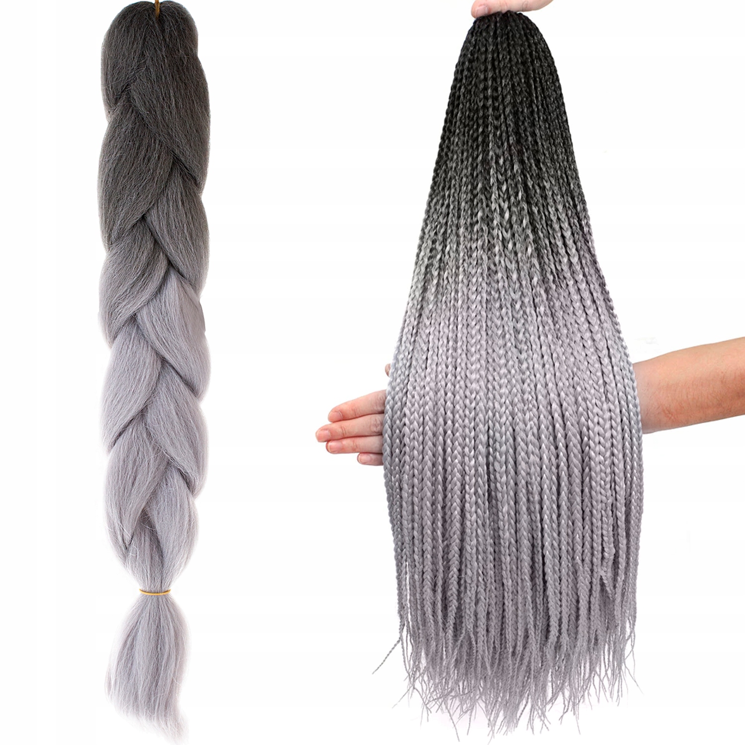 

Włosy Syntetyczne na Warkoczyki Dredy Ombre Proste