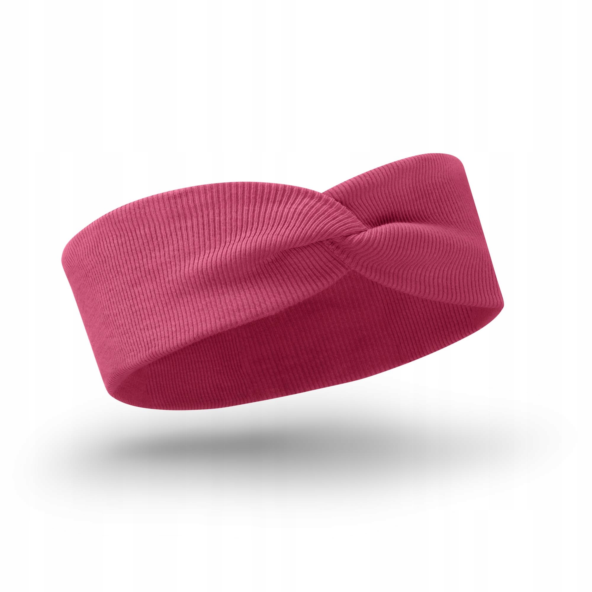 

Opaska dziecięca przeplatana prążek ciemny róż