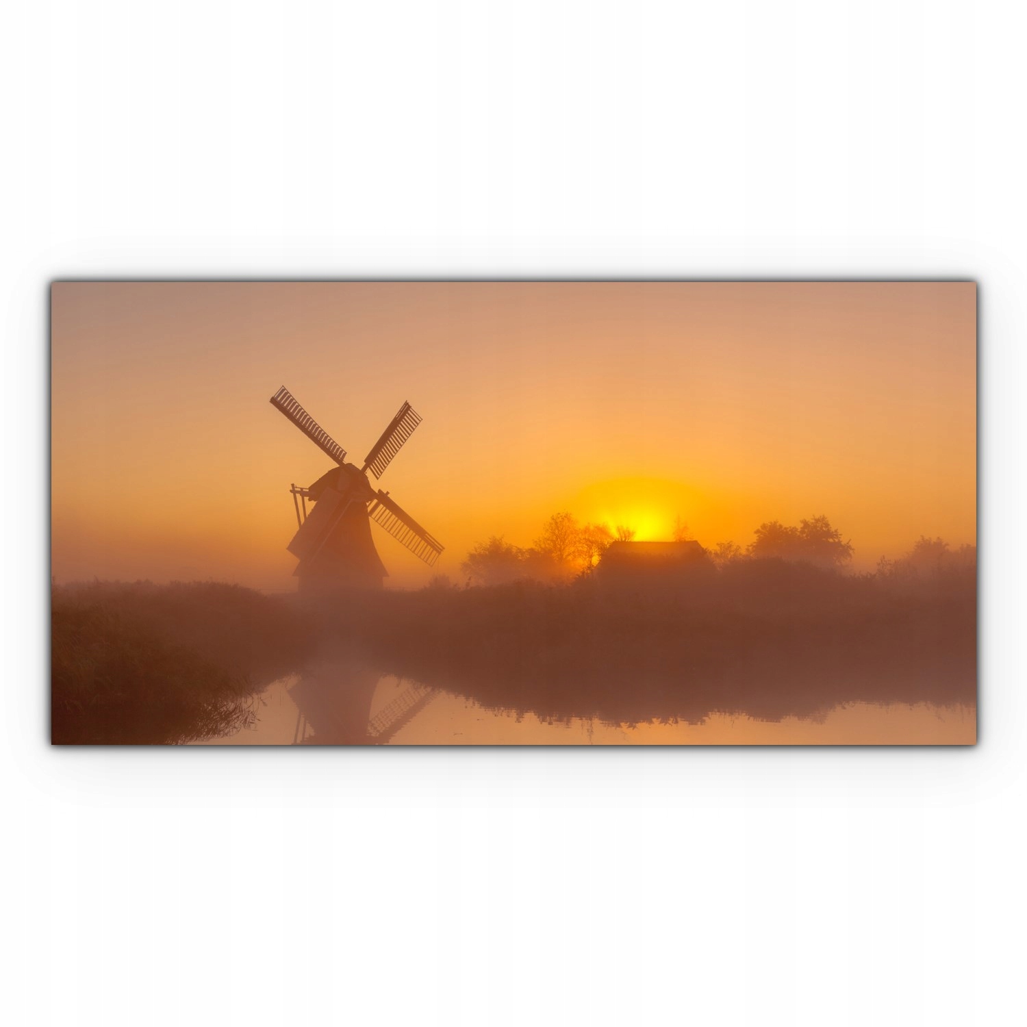 

Obraz canvas na ścianę 140x70 Młyn Zachód Słońca