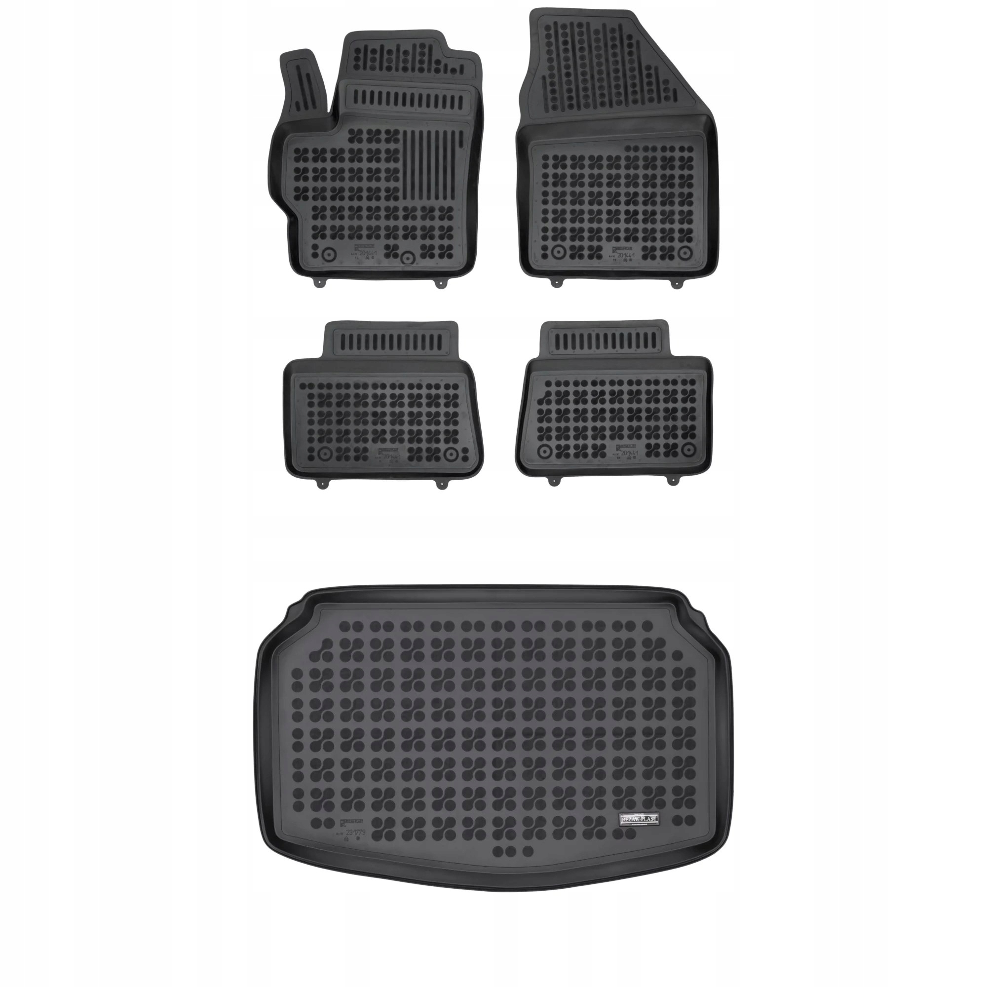 Gumowy zestaw dywaniki i mata Toyota Yaris IV od 2019 pasuje również do Hyb