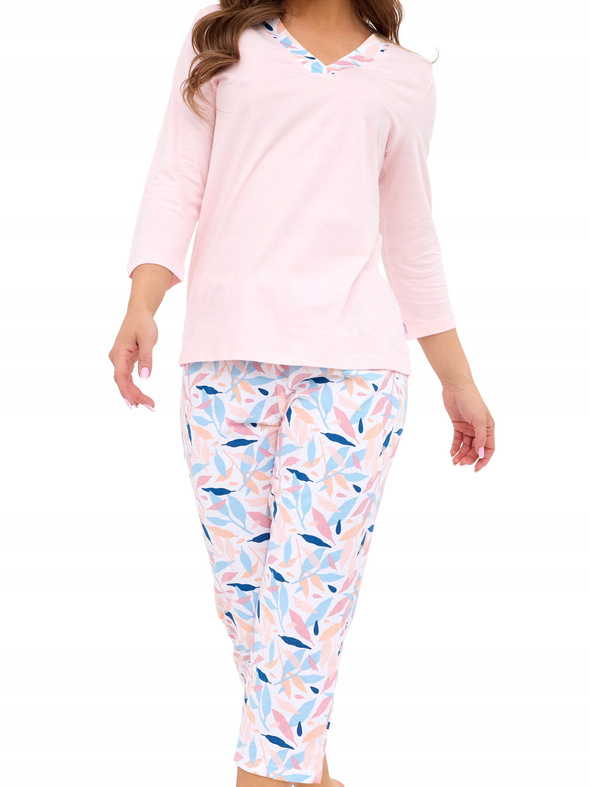 Cornette dámské pyžamo bavlna růžová velikost 4XL