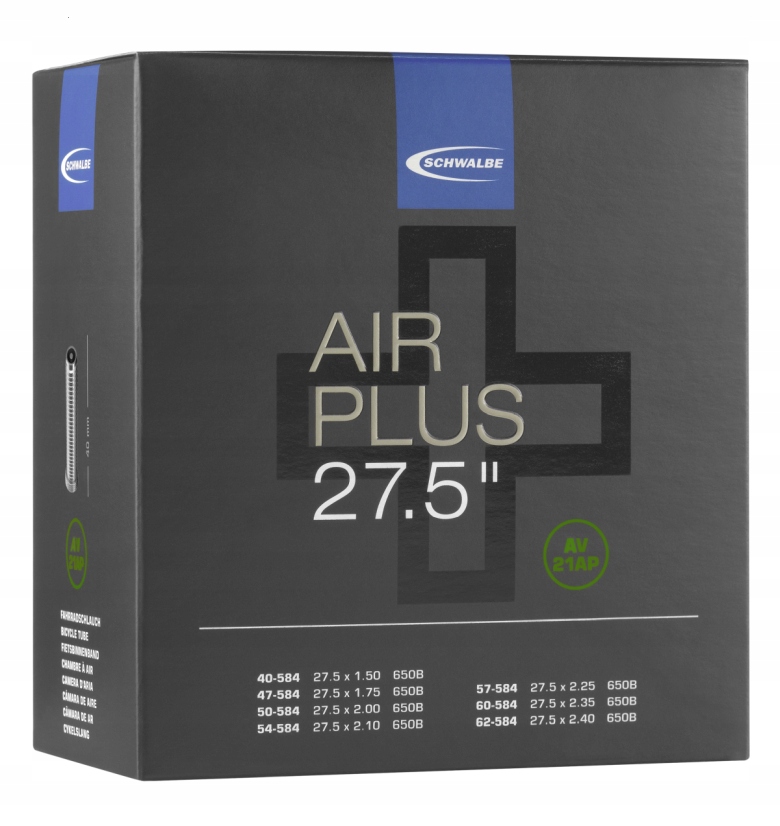 SCHWALBE AV21AP DĘTKA AUTO 27.5x1,50-2,40 AIR PLUS