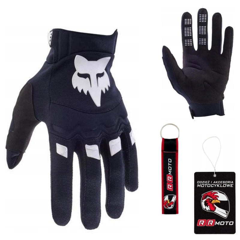 Rękawiczki enduro Fox Dirtpaw Black/black/white czarny biały Gratisy