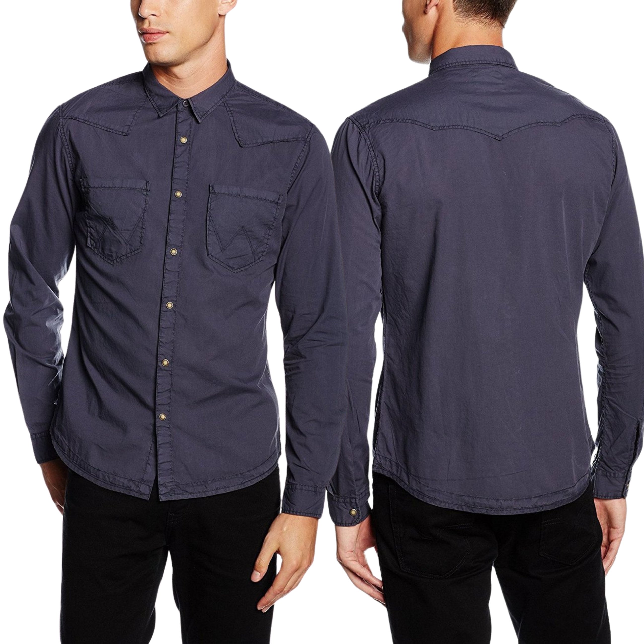 Wranger košile Grey regular Seasona Western M