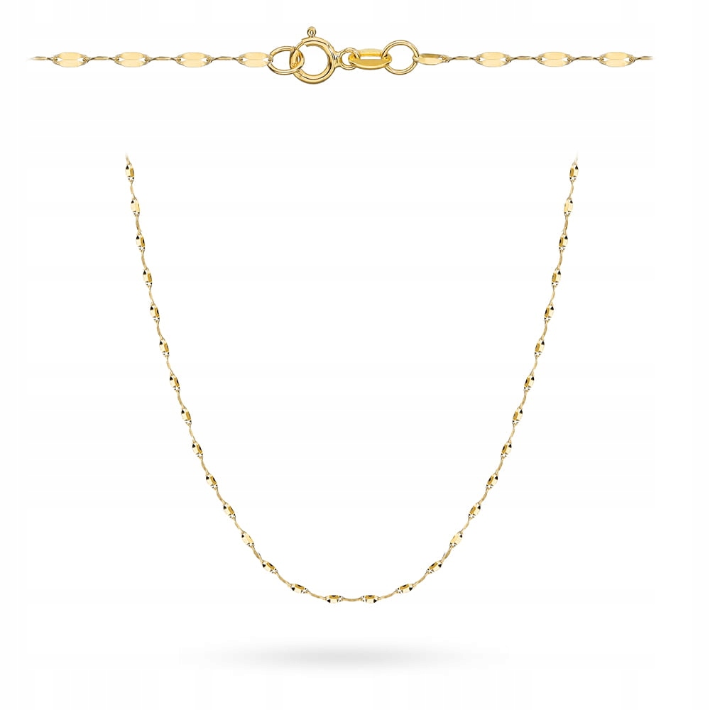 Náhrdelník zlatý 585 14k 0.94g finesa žlutý řetízek 45 cm jako dárek