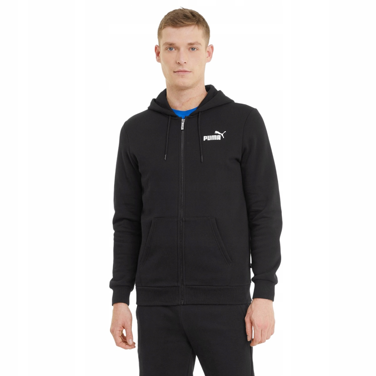 Puma Pánská Mikina Zateplená Ess Small Logo Fz Hoodie Černá vel.XL