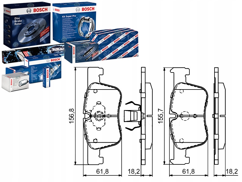 Brzdové Destičky Bmw Přední 1 3 4 1,6-2,0 10 Bosch Asistent Kolize #34