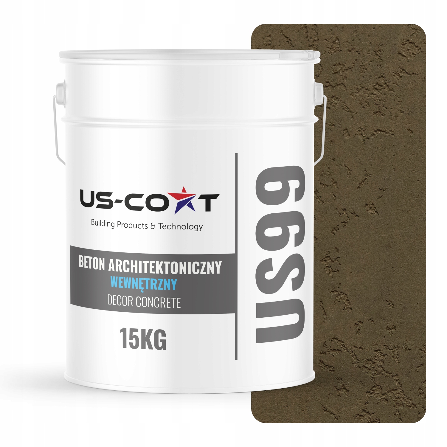 Vnitřní Architektonický Beton Khaki Tmavý F456 10 m2 15 kg Na Zeď