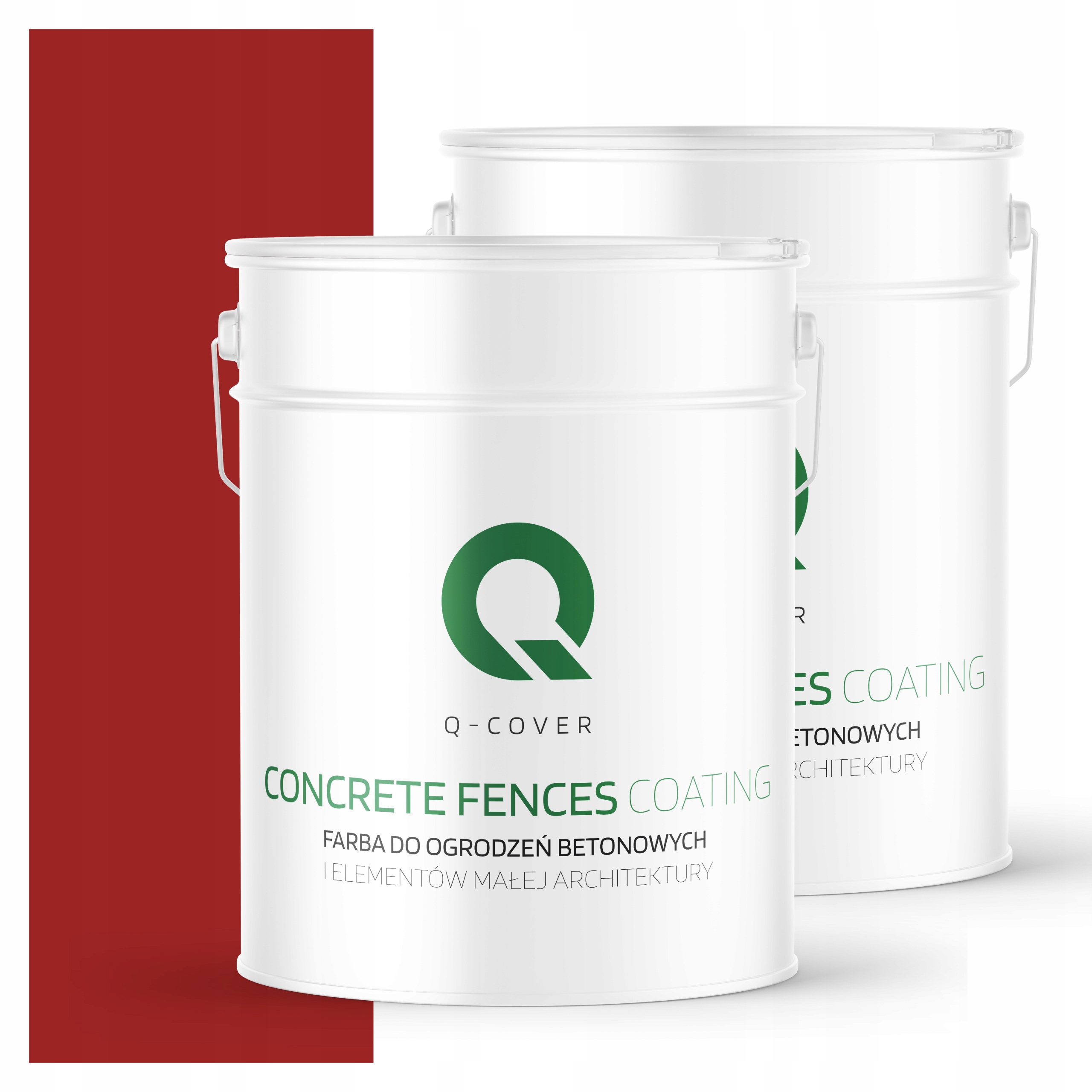 Farba Na Maľovanie Plotov A Betónových Kvetináčov Farba Červená 10 L
