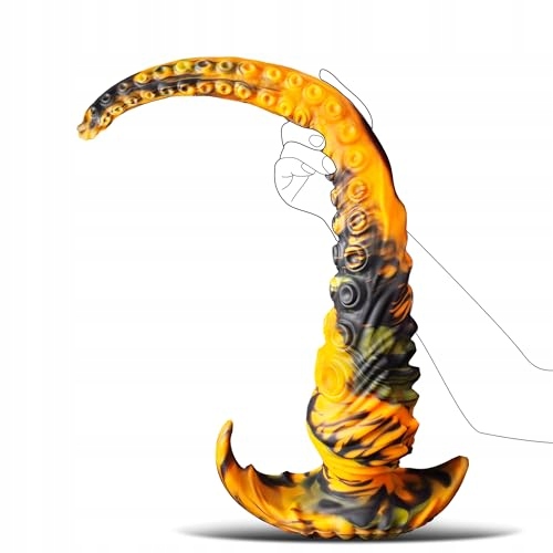 FANTASY Dildo XXL 34cm Długi Silikonowy Analplug Smok dla Par — miniatura 8