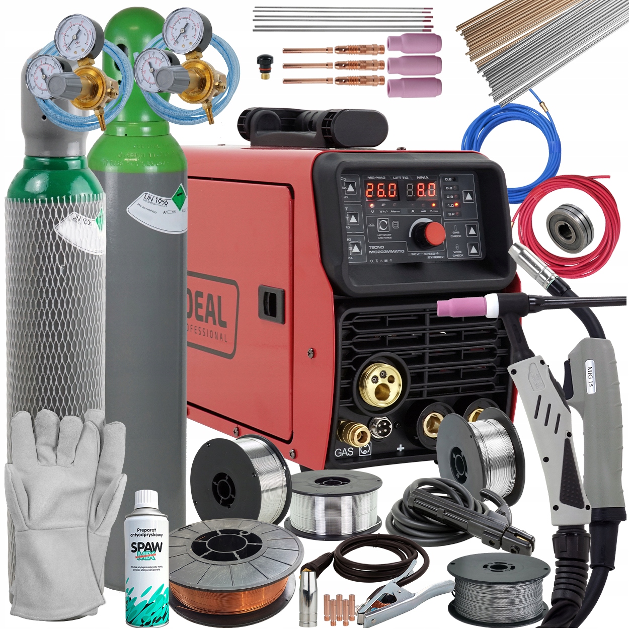 Migomat 200A Синергія алюмінієвий зварювальний апарат комплект