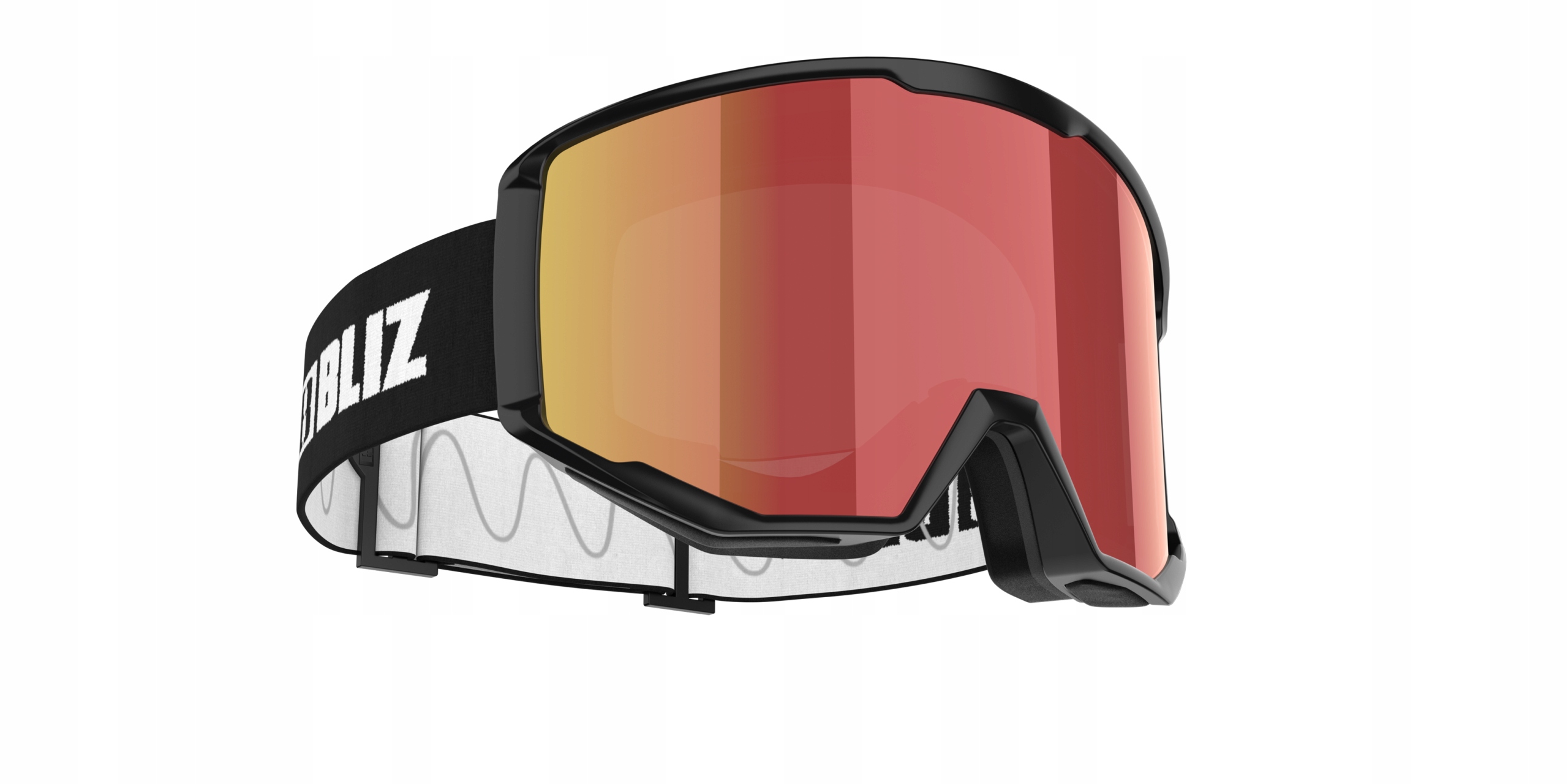 Brýle Bliz Spark Matt Black/ Brown S Červenými Multi Skly KAT.3