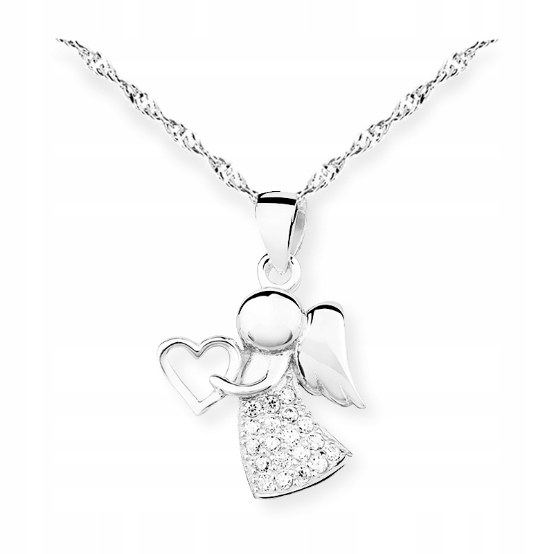 PREZENT I Komunię Świętą ŁAŃCUSZEK ANIOŁEK Komunii Marka bez marki