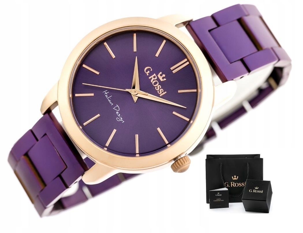

Zegarek Damski G. Rossi Alicia złoty Box +grawer