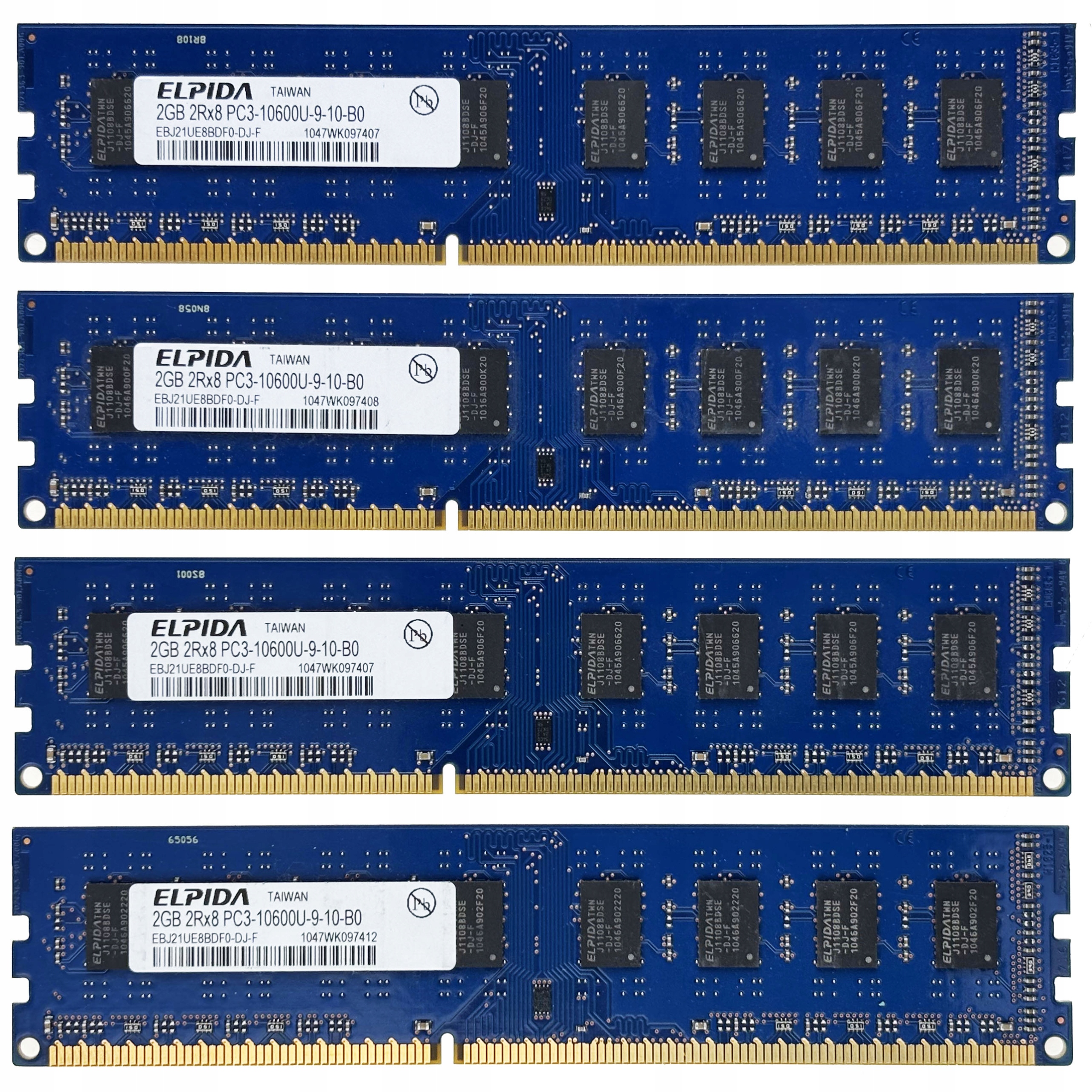 DDR3 8GB (4X2) 1333 ELPIDA 100% OK ŹsQ