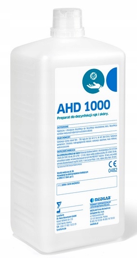 

Płyn Do Dezynfekcji Rąk I Skóry Ahd 1000 96% 1L