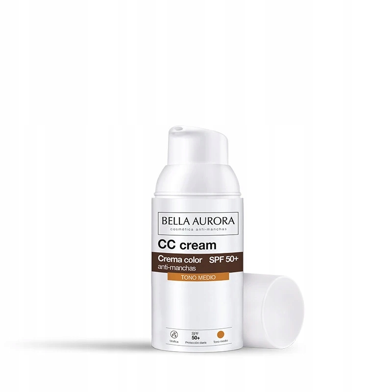 Bella Aurora Anti-Dark Spots CC Cream Spf50+ średni odcień 30 ml Rodzaj inny