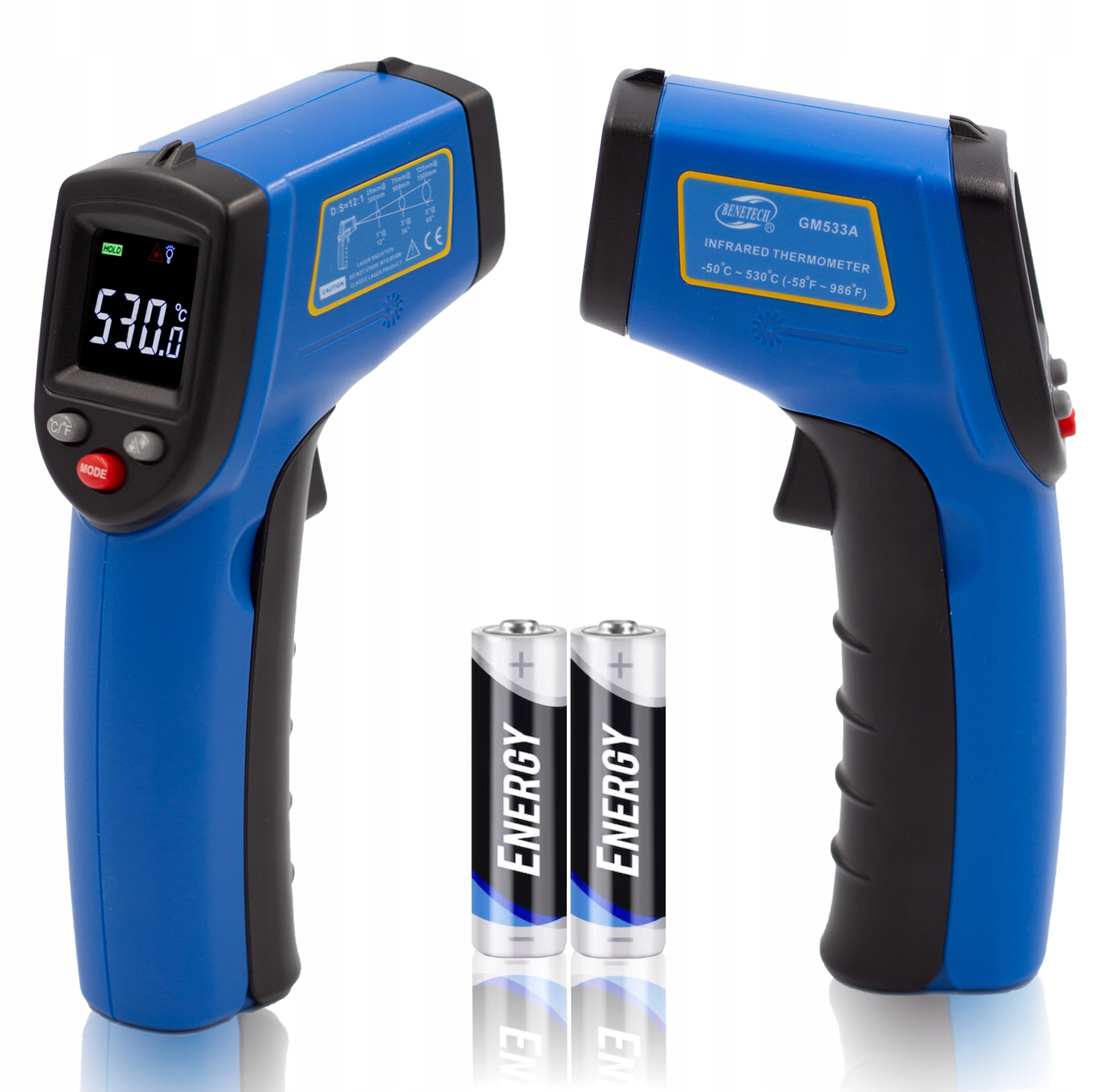 

Pirometr Termometr Laserowy Bezdotykowy -50 +530°C