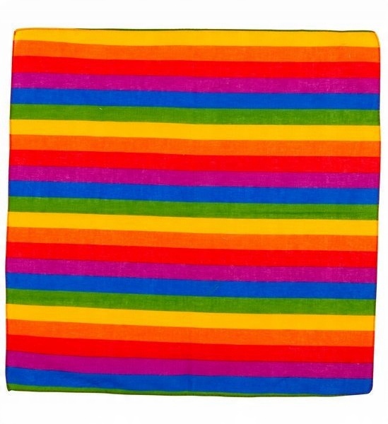 

Chusta Bandana Kolorowa Tęczowa 55X55 CM
