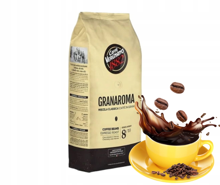 Levně Káva Směsová Caffe Vergnano Granaroma 1000 G