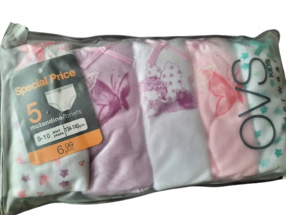 

Ovs Bielizna Dziewczęca 5 Pack 98/104