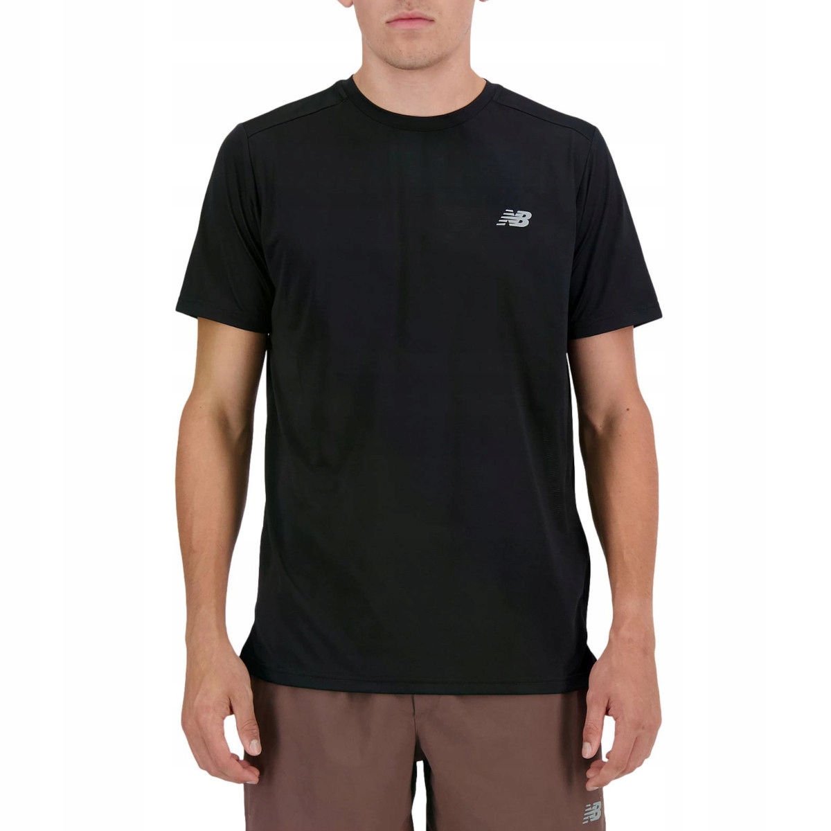 Pánské Tričko Nb MT41222BK S/s New Balance Run T-shir Bk Černé M