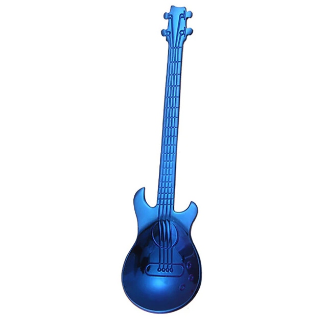 

Łyżeczka do kawy herbaty cukru łyżka gitara Blue