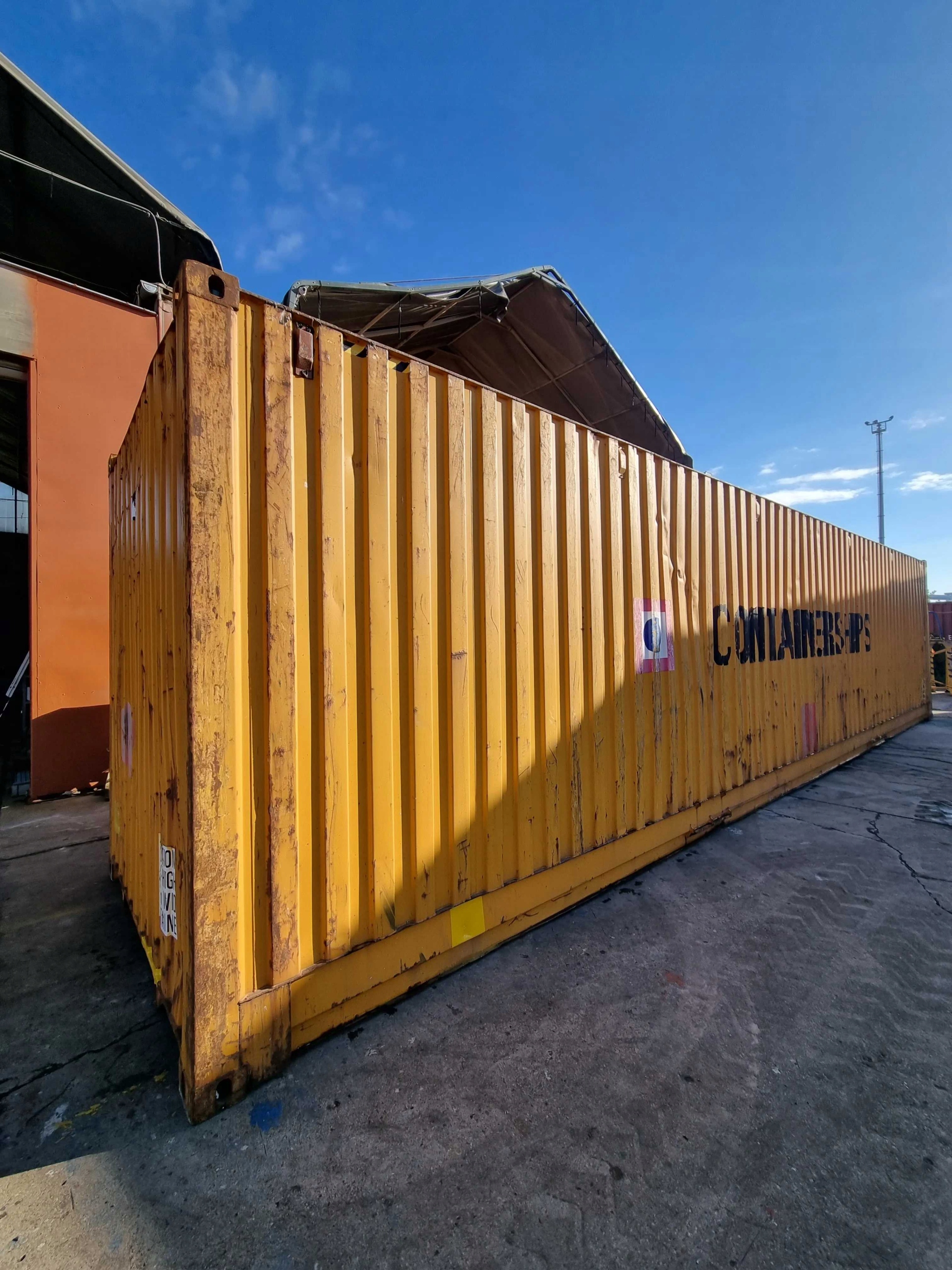 Kontener morski 40HCPW 12m magazyn używany 30EP Szerokość 2.5 m