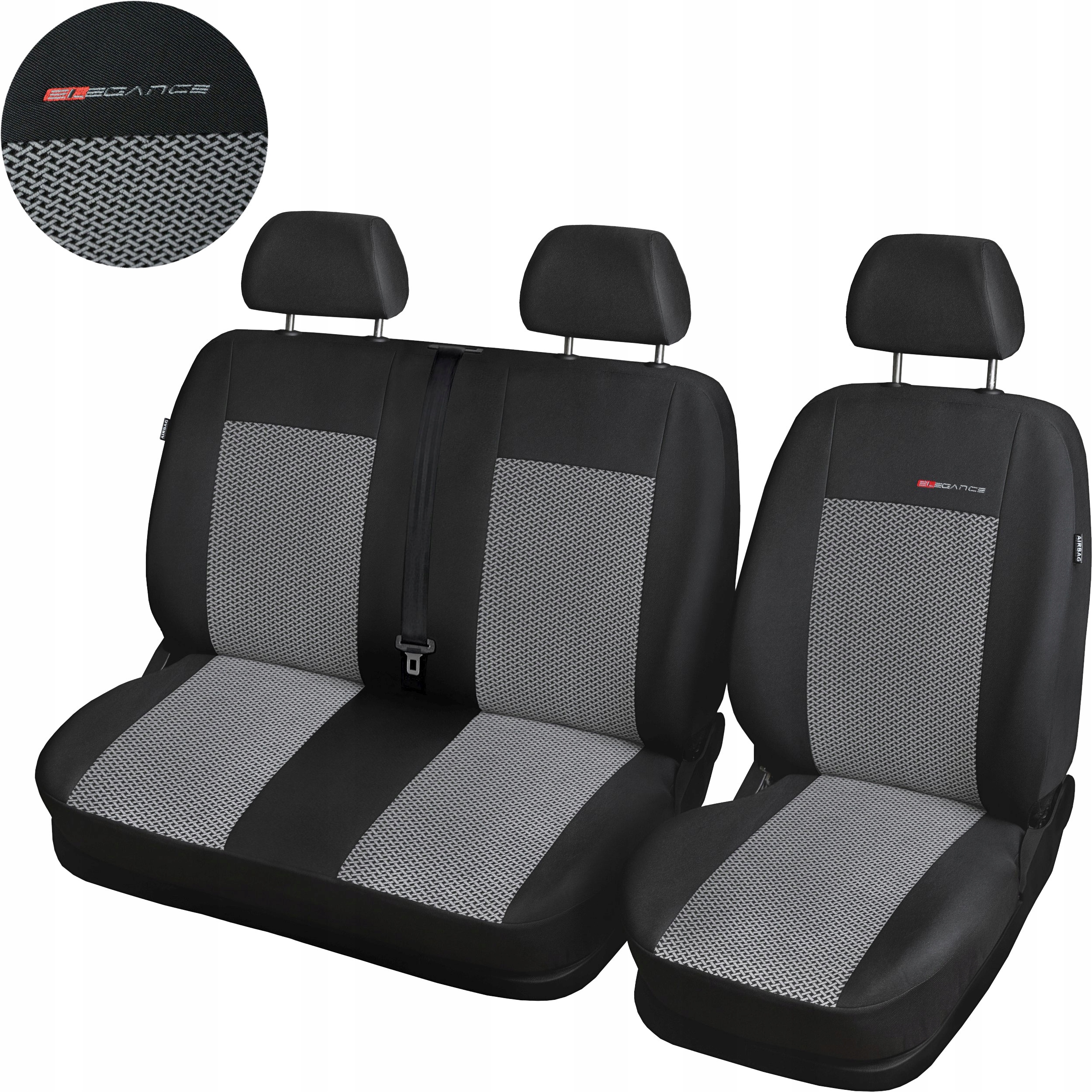 Odmerné kryty pre Mercedes Sprinter II Vw Crafter 06-16, 3-miestny, 1+2