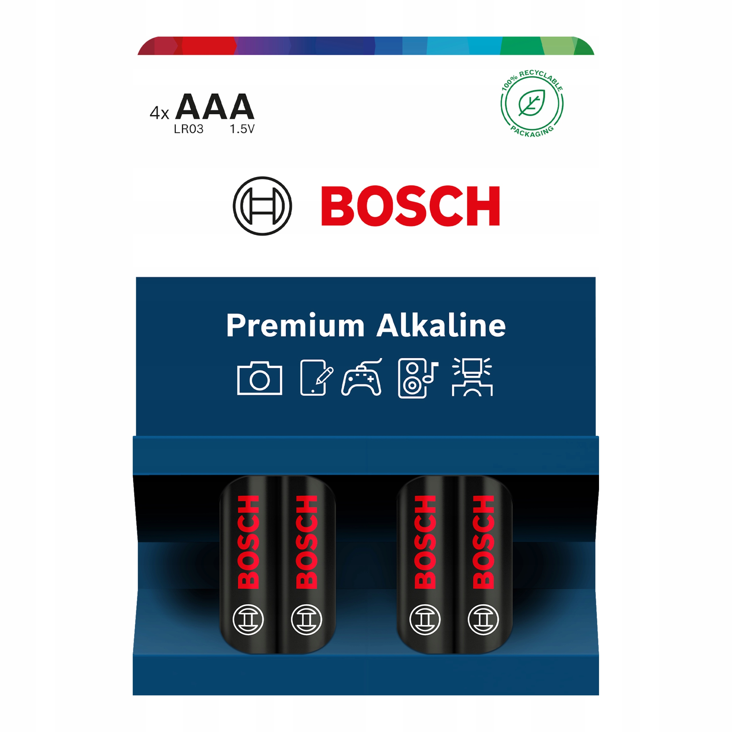 Bosch LR03PA4B/00 Premium Alkaline (Blistr 4 ks)