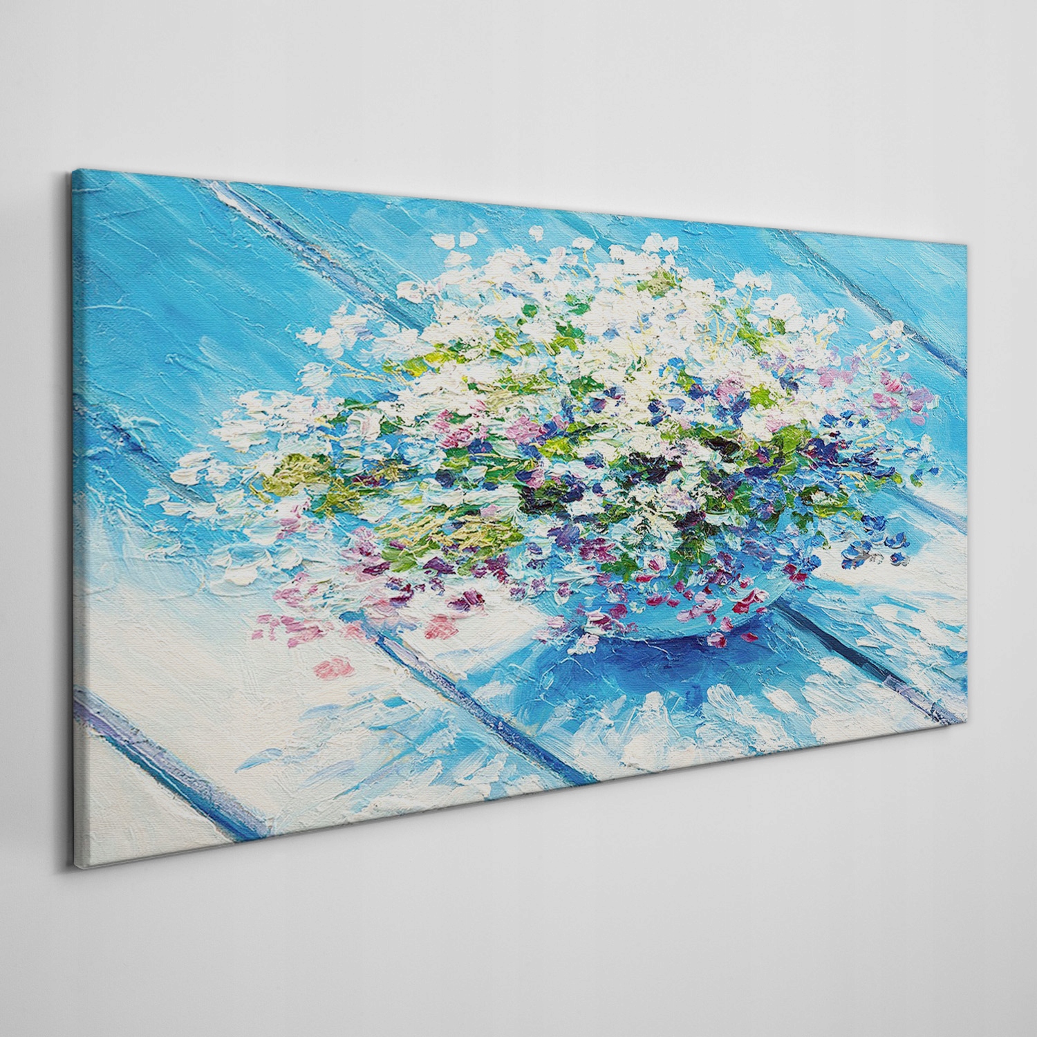 

Nowoczesny foto-obraz na płótnie Kwiaty 120x60 cm